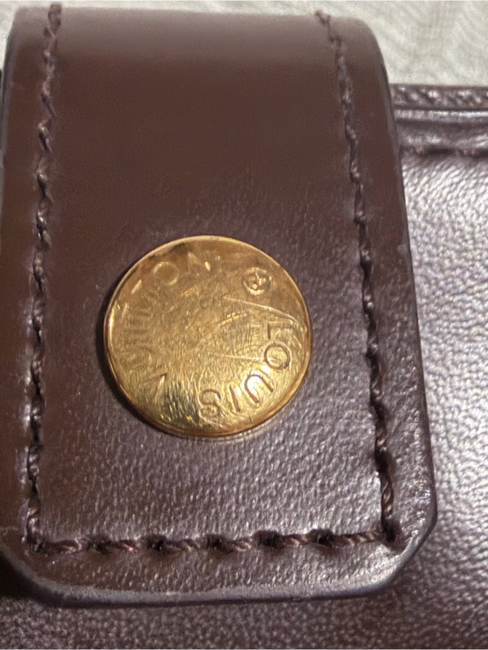 Louis Vuitton Brown Damier Canvas compact Wallet - Picture 8 of 10